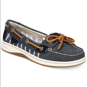 Sperry Angelfish Slip-on Leather Mesh Boat Shoes